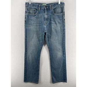 LACOSTE Jeans Mens 34 UOMO Denim Regular Fit 5 Pocket Stretch Cotton Washed Blue